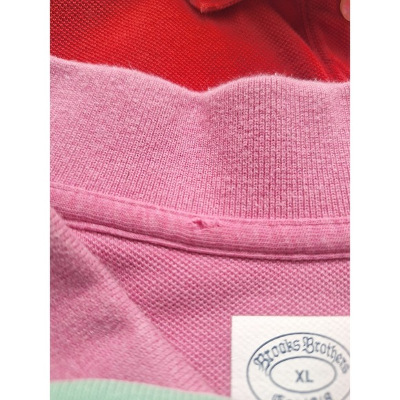 Brooks Brothers Male Performance Polo Lot of 3 XL Supima Cotton Red Pink Green - Picture 9 of 16
